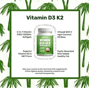 Complément alimentaire en gélules molles personnalisables <span class=keywords><strong>Vitamine</strong></span> D3+K2 Ingrédients naturels Santé osseuse adulte Soutien immunitaire Végétalien Femmes enceintes - Product Image 3