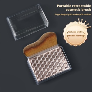 Brochas de Maquillaje de Base Suave con Logotipo Personalizado de Alta Calidad 2024, Pelo Sintético para Rostro y Cuerpo, Marca Privada - Product Image 4