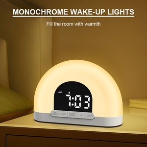 Chất lượng cao thông minh Mặt Trời Mọc Đồng hồ báo thức Wake-up ánh sáng nóng bán! Nguồn điện chất lượng cao snooze màu đồng hồ báo thức - Product Image 2