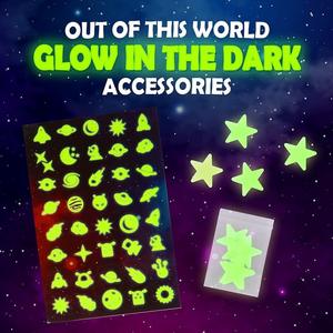 ของเล่นเด็กทำเอง ดินเหนียวเรืองแสง คริสตัลเม็ดดิน DIY สไลม์กาแล็กซี่ - Product Image 4