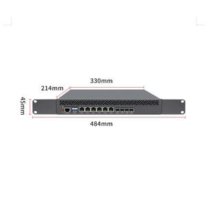 <strong>2025</strong> Industrial Computer OEM ODM Intel Atom C3758 C3958 C3808 6Lan 4*10G SFP+ Fanless Mini <strong>Server</strong> Mikrotik Soft Router Firewall - Product Image 4