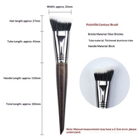 Ensemble de 30 pinceaux de maquillage en poils naturels, pinceaux professionnels complets pour les maquilleurs, les écoles de formation, manche en bois
