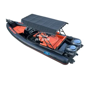 Hedia 29ft rib SP860 pembunuh hypalon PVC perahu tiup mewah sport aluminium rib boat 8.6m dengan yamaha double 200HP mesin