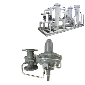 China Combustible Skid Montado Personalizado OEM Fisher 299H Reguladores reductores de presión Regulador de <span class=keywords><strong>gas</strong></span> de alta presión operado por piloto Precio - Product Image 1