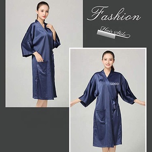 Kimono de Seda y Satén de Lujo <span class=keywords><strong>para</strong></span> Mujer, con Logotipo Personalizado, Color Sólido, Suave, <span class=keywords><strong>para</strong></span> Spa, Salón de Belleza, Peluquería - Product Image 4