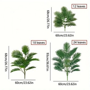 Earth Day <b>Decorative</b> Flowers and Plants for <b>Summer</b> Living Room 100% Natural Leaf Shape - Product Image 6