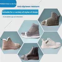 Crampons à glace transparents à cinq griffes antidérapants, couvre-chaussures à pointes de neige, antidérapants pour l'extérieur, nouveauté 2025