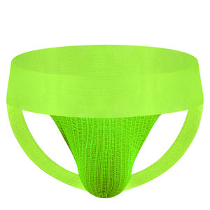 Jockstrap Masculino com Cintura de 4cm, Roupa Íntima Sexy, Tricotada, Respirável, Ecológica, Tanga de Cintura Média, Tecido com Estampa de Ursos, Arco-Íris, XL/XXL, Spandex - Product Image 1