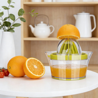Cadeaux pour la fête des mères Presse-agrumes manuel multi-usages Lames en acier inoxydable Contenant antiadhésif Outil de cuisine compact Facile à utiliser