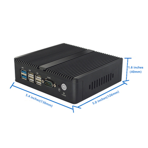 Computadora industrial sin ventilador, mini PC, Intel Celeron J1900/J1800, 2 x RS232, DDR3, WIFI, <span class=keywords><strong>G4G</strong></span>, OS, compatible con Win7/8/10/Linux, 2 uds. - Product Image 3