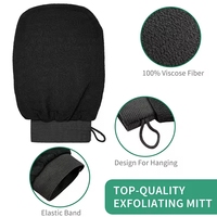 Paquet de logo personnalisé de marque Gant de bain Kessa Hammam Gant de bain exfoliant marocain