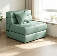Canapé-lit Tatami convertible pour salon, chambre d'amis, canapé de sol pliable, matelas de 18 cm, housse amovible, VLranlife