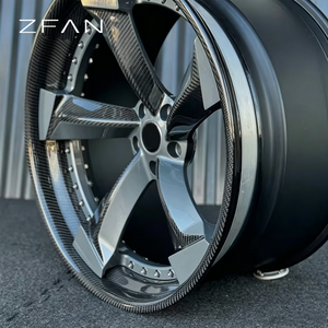 Jantes forgées monobloc en fibre de carbone de luxe ZFAN 18-26 pouces 5x112 5x114.3 5x120 5x130 pour BMW M4 Audi RS5 AMG - Product Image 2