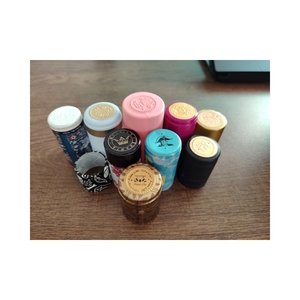 Easy Tear PVC Wine Cap with Heat Shrink Aluminum-Plastic Lids Red Wine Bottle Closure by Rubber Durable Plastic Cap & Closures