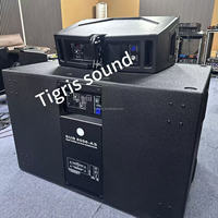Sub 8006-AS Double 18 Pouces Caisson de Basses Actif Haut-Parleur Audio Professionnel Subwoofers Puissants en Contreplaqué
