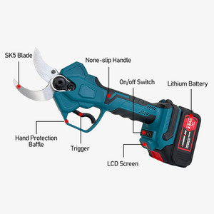 Sécateur électrique sans fil 21V Sécateur à batterie de jardin 40mm <span class=keywords><strong>avec</strong></span> coupe-poignée en caoutchouc en plastique de qualité industrielle pliable pour bricolage - Product Image 2