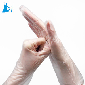 Fabrication de nourriture ménage poudre bleu nitrile diamant Texture nitrile/vinyle nitrile mélange gants - Product Image 3