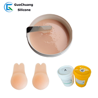 Caoutchouc de silicone liquide RTV2 souple translucide à faible viscosité pour soutien-gorge coussinet d'allaitement personnaliser