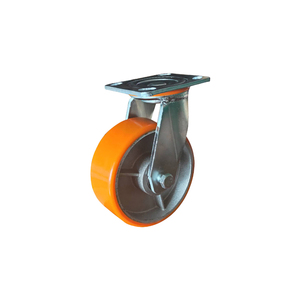 Usine 4 5 6 <span class=keywords><strong>8</strong></span> pouces Pu fonte pivotante silencieusement capacité <span class=keywords><strong>de</strong></span> charge industrielle roulement à billes <span class=keywords><strong>roue</strong></span> à roulettes robuste - Product Image 5