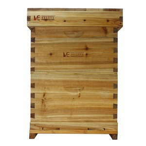 Fir wood double layer box apiculture beekeeping equipment bee hive box