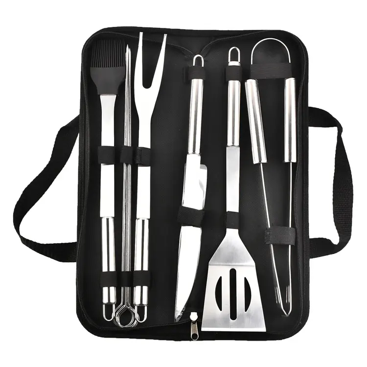 Fabrieks Topverkoper Bbq Tools Grilling Tools Set Rvs Grill Tang Mes Vork Shovel Spies Grill Set