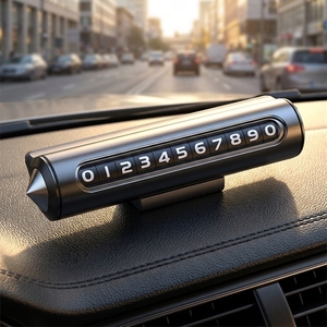 Passe-Porte-Monnaie de Stationnement Temporaire pour Voiture, Marque OEM Moderne, avec Cintre Rétractable, Brise-Vitre, Logo Personnalisé en Métal - Product Image 6