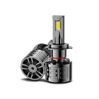 120W Décodage LED Phare de voiture H4 H7 Plug Play 6000K 12V Alliage de zinc Double Tube de cuivre Aluminium Compatible avec Accord X3 X5 X5