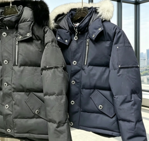<span class=keywords><strong>Manteau</strong></span> de luxe pour <span class=keywords><strong>homme</strong></span> sur mesure <span class=keywords><strong>Moose</strong></span> Parker Hiver avec capuche, fermeture éclair, traitement tricoté, 100% laine - Product Image 1