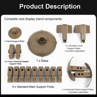Support réglable pour casque et gilet tactique d'extérieur, combinaison libre, en nylon durable