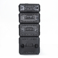 Accessoires de flight case en PE 2U 3U 4U 6U pour équipement de scène, accessoires de flight case en plastique personnalisés OEM & ODM