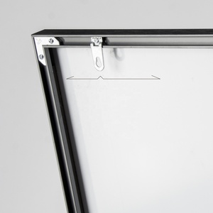 Miroir rectangulaire sur pied, Long, en alliage d'aluminium, cadre métallique, suspension murale, pleine longueur, pour salon, 1 pièce - Product Image 4