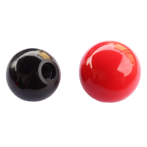 Poignée en bakélite, poignées rondes, matériel rotatif, boutons de levier à bille en plastique noir solide pour machines-outils - Product Image 2