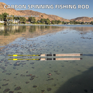 <span class=keywords><strong>Canne</strong></span> à pêche spinning, action MH H forte, moyenne rapide, 2 sections, blank en liège, 200g, pour lac, ruisseau, rivière, 2.4M 2.7M 3.0M - Product Image 4