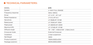 2-Way Full Range <strong>Line</strong> <strong>Array</strong> 15 Inch Speaker A15 for <strong>Stage</strong> - Product Image 3