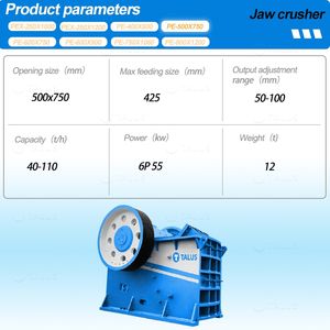 Prix promotionnel Concasseur à mâchoires PE-500750 Pe 600 <span class=keywords><strong>X</strong></span> 900 pour minerais et roches - Product Image 3
