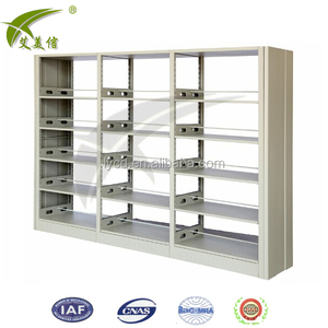 <span class=keywords><strong>Librero</strong></span> Librería de metal de 5 niveles Estantería doble de acero blanco para biblioteca escolar Uso de muebles de oficina - Product Image 2