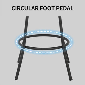 خشبي بو الجلود النسيج ارتفاع قابل للتعديل المطبخ جزيرة كرسي مرتفع الفندق مطعم بار بار مقعد ارتفاع مقعد - Product Image 4