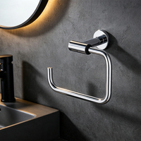 Anneau de serviette simple en laiton multi-usages mural au design moderne Accessoires de salle de bain pour la maison et l'hôtel