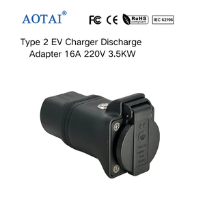 Adaptador de Descarga para Cargador de Vehículos Eléctricos AOTAI Tipo 2 a Schuko con Interruptor para Estación de Carga Tipo 2 - Product Image 2