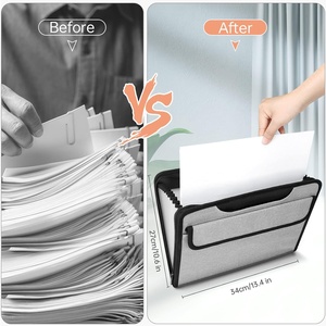 13 túi accordion tập tin tổ chức ẩn Xử lý mở rộng tập tin thư mục Xách Tay Vải tài liệu tổ chức tài liệu Pouch - Product Image 3