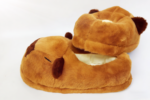 Chaussons d'intérieur en peluche douillets et antidérapants pour femmes et hommes, motif Capybara, pour l'hiver - Product Image 5