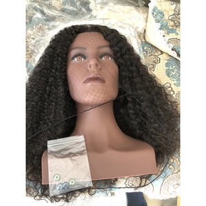 Cabeza <span class=keywords><strong>de</strong></span> Maniquí <span class=keywords><strong>de</strong></span> Entrenamiento con Cabello Humano Afroamericano para Estilistas en Academias y Escuelas - Product Image 6