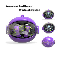 Écouteurs intra-auriculaires ouverts pour enfants, motif robot de dessin animé, avec indicateur de batterie LED, radio JL, pour jeux PC, téléphone portable, voyage, DJ, traducteur, FM, Bluetooth 5.3
