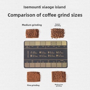 ISE MOUNT Moulin à <span class=keywords><strong>café</strong></span> en obsidienne extérieur Type de dés en plastique Taille grossière Tableau de référence Carte de comparaison incluse - Product Image 2