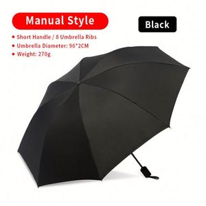 Wholesale Full Automatic Control 8 Rib 3 Folding Parasol Umbrella Rain Party Giveaways Items <b>Gift</b> Umbrellas With Logo - Product Image 5