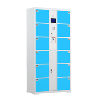 Système automatique de casier à clés RFID pour bureau, armoire intelligente en acier de supermarché, casier à colis assemblé pour le stockage d'ordinateur portable pour les bureaux