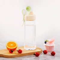 Bouteille d'eau de sport en Tritan sans BPA, de haute qualité, anti-fuite, avec infuseur à fruits et couvercle à paille rabattable