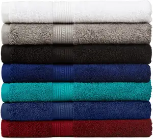 Wholesale Hotel Bath Towel Set 100%Cotton Towel 6pcs Custom Your Size Logo Color