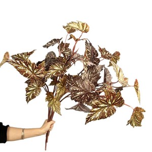 Ramo Decorativo de Begonias Realistas - Decoración para Graduación, Hogar, Oficina y Jardín, Decoración del Hogar, Flor Artificial de Plástico, Plantas Artificiales - Product Image 5