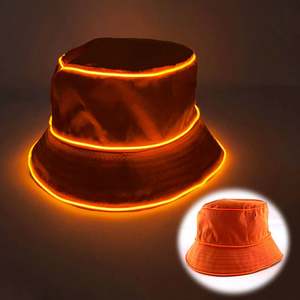 Sombrero de Pescador Luminoso LED Personalizado con Logotipo, Sombrero de Pescador Bordado con Logotipo Impreso, para Hombre y Mujer, Color Sólido, Visera Plana - Product Image 6